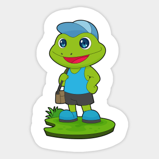 Frog Hiker Sling bag Sticker